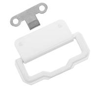 Mikinona Freezer Curtain Pull Handle with Hook PVC, Blind Cordless Lifting Handle for Cold Cabinets, Replacement Roller Shutter Accessory with Screws, Suitable for Commercial and Home Use