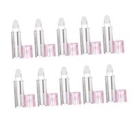 Mikinona Fruity Finesse Lip Oil Vials Tinted Moisturizing Lip Bottles Refillable Travel Balm Bottles Rolling Balls