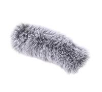 Mikinona Furry Microphone Windscreen Cover Quick Assembly Wind Muff Shield for Conference Interview Podcast Outdoor Recording Noise Reduction Mic Pop Filter