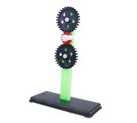 Mikinona Gear Group and Bracket Teaching Kit Medium and Small Toothed Wheels Physics Experimental Equipment for Student Practical Skills Training with Stable Material and Random Color