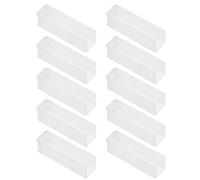 Mikinona Glass Cuvette 10pcs 1.7ml for Spectrophotometer Testing, Glass Chemistry Tools with High Light Transmittance, Precise Comparison for Chemical Laboratory