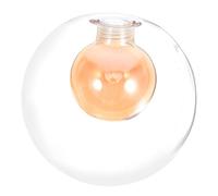 Mikinona Glass Globe Lampshade for Ceiling Table Lamps Spherical Replacement Light Cover for Home Office Lighting Robust Clear Glass Easy Installation Modern Decorative Fixture