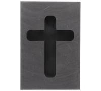 Mikinona Gold Graphite Metal Casting Mold Cross Shaped with Versatile Application and Smoothness and Precision, for Melting Silver and Copper in High Temperature for Jewelry Making