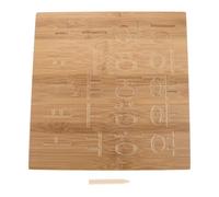 Mikinona Grooved Bamboo Handwriting Training Board for Preschoolers Fine Motor Skills Educational Writing Aid with Reusable Double-Sided Surface Safe Natural Material Learning Tool for Home