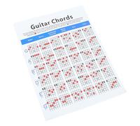 Mikinona Guitar Chord Chart Poster Coated Paper Wall Guide for Beginners Understand Ukulele String Acoustic Practice Reference for Boys