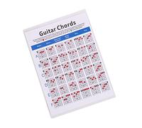 Mikinona Guitar Chord Practice Chart for Beginners Copper Paper Guitar Chord Finger Guide Spectrum Training Guide for Students and Teachers