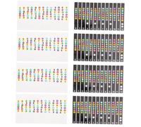 Mikinona Guitar Fretboard Stickers 8pcs Pvc Scale Decals for Beginners Easy-to-apply Sturdy Guitar Practicing Decals Learning Chords and Notes