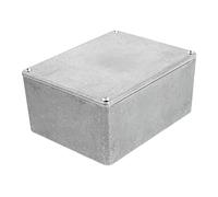 Mikinona Guitar Pedal Case Aluminium Effect Enclosure Stomp Box for DIY Wiring Project, Rust-Resistant Silver Enclosure Box for Guitar Stomp Pedal Kit