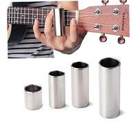 Mikinona Guitar Slides for Acoustic 6cm Chrome Steel Slider Blues Guitar Accessory