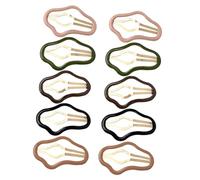 Mikinona Hair Clips Girls Snap Hairpins Cloud Shaped Hairpin Set 10pcs Decorative Hair Accessories for Women