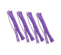 Mikinona Hair Curlers 4pcs Set 6mm X 27cm Flexible Perm Rods for Short and Long Hair Styling for Salon and Home Use Purple