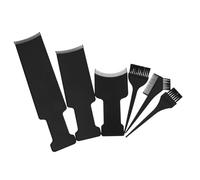 Mikinona Hair Dyeing Kit 6pcs Set Including Large, Medium, Small Highlighting Plates and Brushes Hair Coloring Tools for Salon and Home Use