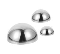 Mikinona Half Silver Ball Decorative Sphere Mirror Polishing Garden Decor for Home
