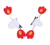 Mikinona Halloween Hair Clips for Women Lightweight Snap Barrettes with Mini Knitted Flame Devil Hat Design Cosplay Hair Accessories for Party and Festive Styling