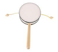 Mikinona Hand-cranked Wave Drum Traditional Musical Instrument for Toddlers Rhythm Sticks for Kindergarten Performances and Learning Rhythms