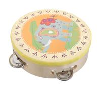 Mikinona Hand Held Tambourine Drum for Ergonomic Musical Instrument for Preschool Activities Enhances Rhythm Skills Group Participation for Home Classroom