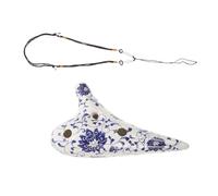 Mikinona Hand Painted Ac Key Ceramic Ocarina for Beginners Creative Musical Instrument with Craftsmanship Easy to Play Flute for Boys and Practice