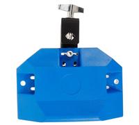 Mikinona Hand Percussion Cowbell Blue Plastic and Stainless Steel with Unique Sound and Bright Timbre Cow Bell for Drum Set for Beginners and Professionals in Band Performances