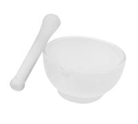 Mikinona Heavy Duty Glass Grinder with Pestle Mortar Bowl for Laboratory and Kitchen Use Compact Portable Spice Grinder for Medications and Cosmetic Blending