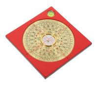 Mikinona High-precision Copper Luo Pan Feng Shui Compass with Traditional Markings Portable Chinese Compass for Home Decor Taoist Energy Direction Tool Unique Retro Desktop Random Color