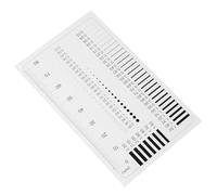 Mikinona High Precision Transparent Flaw Detection Ruler Sec Chart Diameter Area Measurement Tool for Accurate Defect and Crack Estimation in Craft and Industrial Use