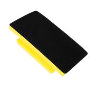 Mikinona Inch Hand Sanding Block with Comfortable Grip and Quick Sandpaper Replacement, Pu Foam Sanding Pad for Car Polishing and DIY Projects, Yellow Plastic Manual Sandpaper Holder