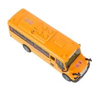Mikinona Inertia School Bus for Portable Model with Music Function Bus Car for Realistic Door-opening Simulation Safe and Interactive Play Vehicle