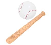 Mikinona Inflatable Bat Lightweight Portable PVC Sports Cheering Stick with Baseball for Outdoor Training and Recreation Reusable Inflated Simulation Sports Prop