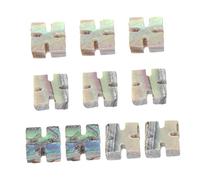 Mikinona Inlay Material 10pcs Guitar Fretboard Dots Natural Shell Diamond Shape Stickers