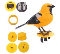 Mikinona Interactive Realistic Bird for Boys Sound and Light Sensors Automatic Activation Educational Early Learning Tool for Cognitive Development and Animal Behavior Exploration