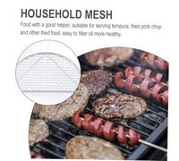 Mikinona Japanese Semicircle Stainless Steel Tempura Frying Net Heat-Resistant Food Holder Cooking Tool for Restaurants and Home Use