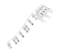 Mikinona Key Piano Keyboard Stickers Non Stick Piano Key Label Musical Notation Strips