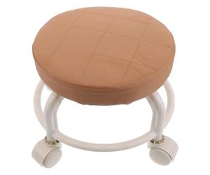 Mikinona Knot Grouting Stool Wheels Low Swivel Stool Wheels for Salon Massage and Fitness Activities in Living Garage