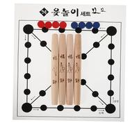 Mikinona Korean Traditional Board Game Family for Year Eve Party Indoor Outdoor Play Sturdy Wood Flip Board and Wood Toss Strategy Game for Elderly School Events and Gatherings