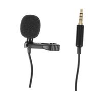 Mikinona Lapel Microphone with 1.5m Shielded Cable, Mini Omnidirectional Lavalier Mic for Recording, Interviews, Lectures and Live Streaming on Computers, Phones, Tablets