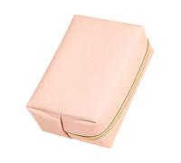 Mikinona Large Capacity Nylon Makeup Tool Storage Bag Practical Travel Holding Organizer for Cosmetics and Toiletries Spacious Pink Cosmetic Pouch for Women Suitable for Travel and Daily