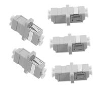 Mikinona Lc Fiber Adapter with Split Design and Flange Coupler 5pcs for Stable and Reliable Connection Plastic Material in Data Centers and Fiber Networks