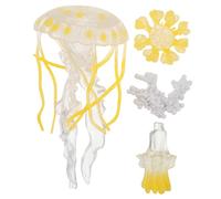 Mikinona Learning Jellyfish Figurine Simulated Animal Models for Life Cycle Education Preschool Science Games Safe Materials Interactive Ocean for Boys