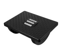 Mikinona Leather Design Foot Multi-Functional Stool with Room Living and Rocking Motion, Black Pp Plastic Step Footstool Practical Foot Rest or Comfortable Under Desk