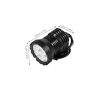 Mikinona LED Motorcycle Headlight Ultra-bright Spotlights for Night Riding Front Auxiliary Light for Motorbikes and Electric Bikes Easy Installation with Long Lifespan