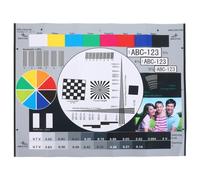 Mikinona Lens Test Chart Resolution Focus Chart Camera Focus Calibration Tool Color Accuracy Evaluation Streamlined Installation Paper Material for Cctv Installation