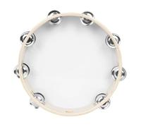 Mikinona Lightweight 10-inch Double-layer Handheld Tambourine Drum with Peace Dove Pattern, Wood and Pet Materials, Convenient to Store Musical Instrument for Kids and Dance Props