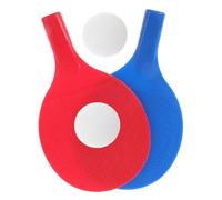 Mikinona Lightweight Plastic Table Tennis Racket for Adults and Indoor Paddle with Comfortable Handle Widened Surface for Easy Serving and Receiving Training Ball Kit for Practice and Fun