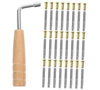 Mikinona Lyre Harp Tuning Pin Nail Set with Wrench 24-note Harp String Accessories Professional Fixing Instrument Parts Maintenance