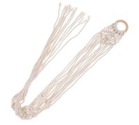 Mikinona Macrame Guitar Wall Mount Hanger Sturdy Cotton Rope Design for Acoustic and Electric Guitars Versatile Indoor Outdoor Use Decorative Ukulele Holder for Home Decor