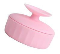 Mikinona Makeup Brush Cleaner Box with Silicone Sponge Dual-use Dry and Wet Cleaning Mat for Makeup Brushes Travel Tool Pink