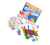 Mikinona Math Teaching Aids Number Matching for Educational Puzzle Lightweight Learning Game for Developing Intelligence and Hand Eye Coordination