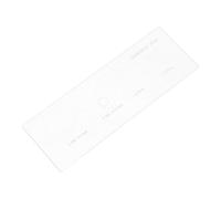 Mikinona Measuring Reticle Slide Plastic Microscope Calibration Tool with Flexible Compatibility and 1mm Scale for Microscope Camera Use