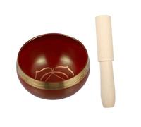 Mikinona Meditation Singing Bowl Set with Copper and Wood Material for Therapeutic and Calming Effects, for Traveling and Home Decoration, Sound Bowl for Men and Women