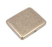 Mikinona Metal Cigarette Case Retro Vintage Double-Sided Spring Clip Portable Cigarette Storage Box Sturdy Metal Tobacco Holder for Outdoor Use